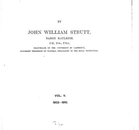 Scientific Papers Volume 5