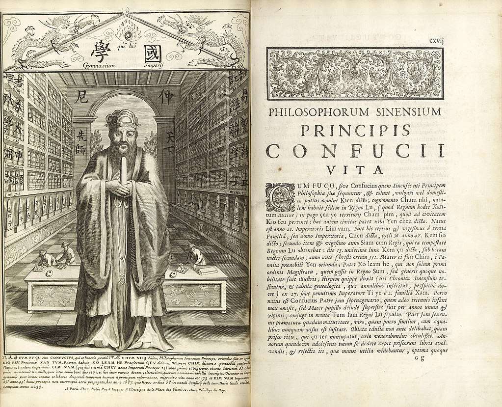 Confucius, Philosopher of the Chinese, published by Jesuit missionaries at Paris in 1687.