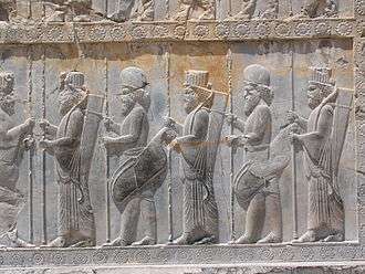 Bas-reliefs of Persian soldiers together with Median soldiers are prevalent in Persepolis. The ones with rounded caps are Median.