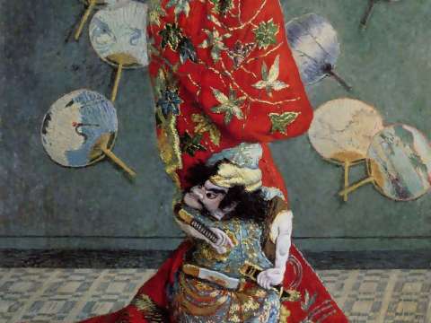 Madame Monet in a Japanese kimono, 1876, Museum of Fine Arts, Boston