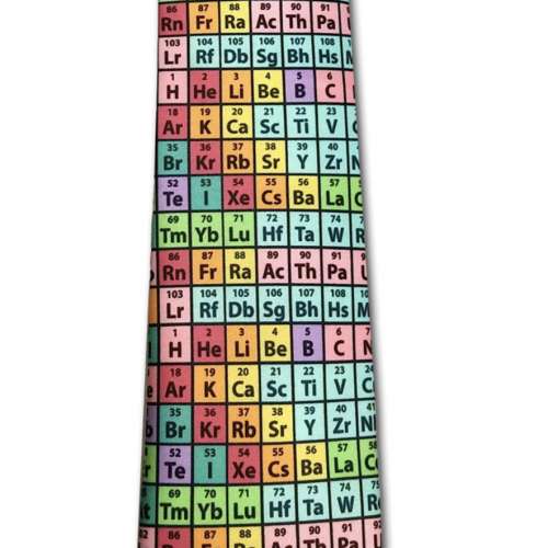 Periodic Table of Elements Chemistry Necktie