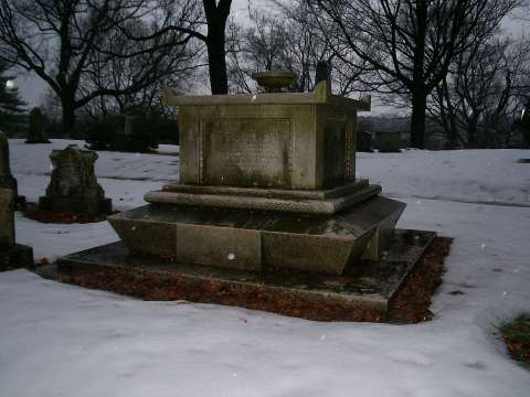 Grave of William Ellery Channing at Mount Auburn Cemetery in Cambridge, Massachusetts