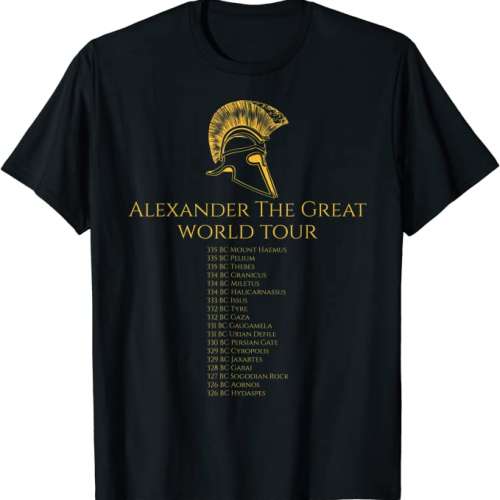 Alexander The Great World Tour T-Shirt