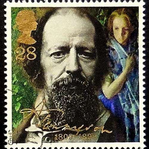 Alfred Tennyson Postage Stamp