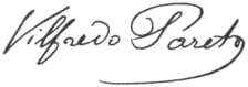 Vilfredo Pareto Signature