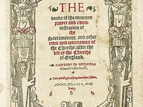The title page of the 1549 Book of Common Prayer