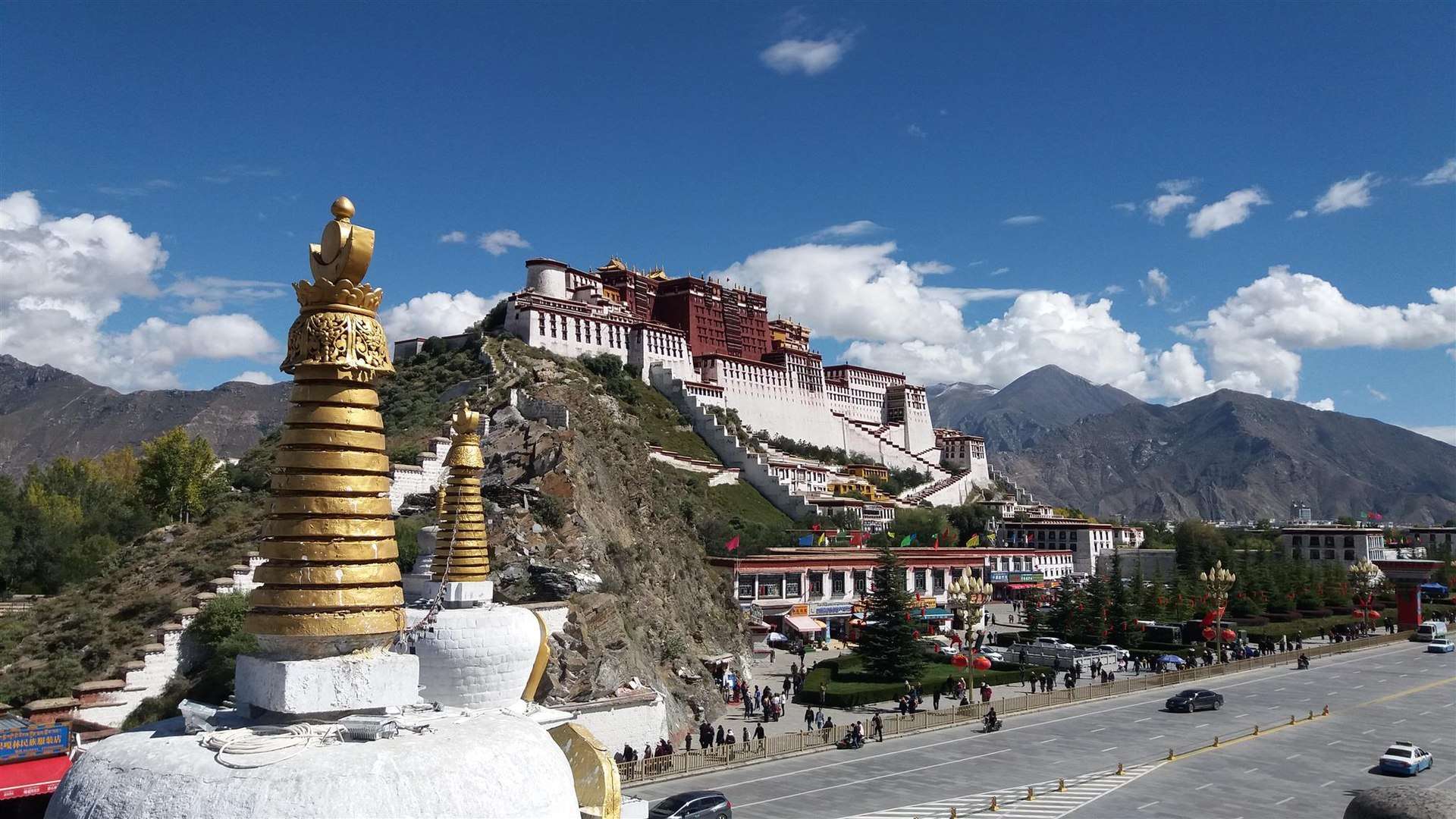 Lhasa's Potala Palace, today a UNESCO World Heritage site, pictured in 2019