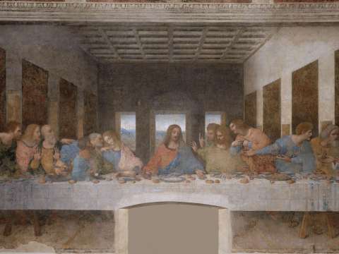 The Last Supper, Convent of Santa Maria delle Grazie, Milan, Italy (c. 1492–1498)