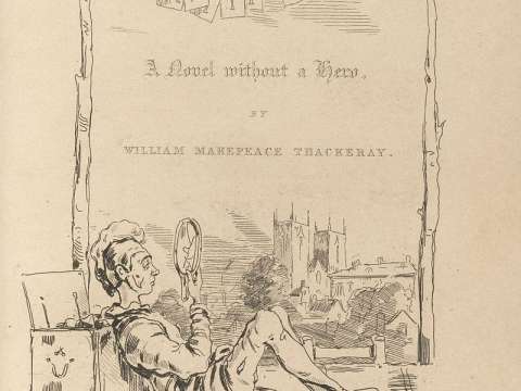Title-page to Vanity Fair, drawn by Thackeray, who furnished the illustrations for many of his own books