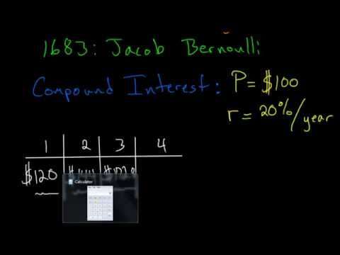 The History of e: Bernoulli and Compound Interest