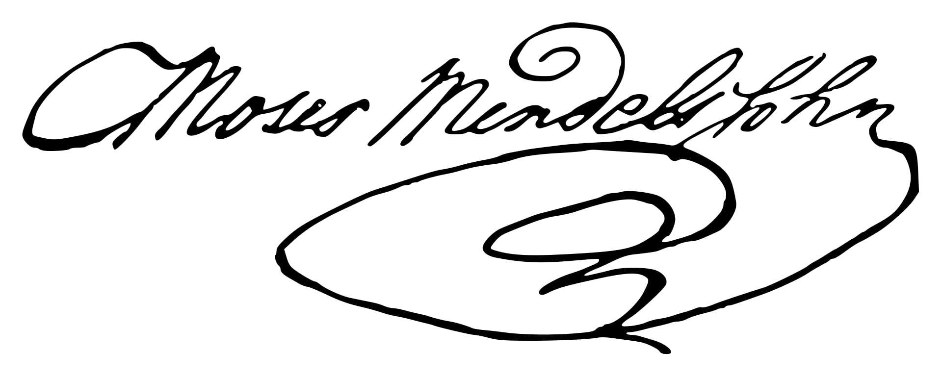 Moses Mendelssohn Signature