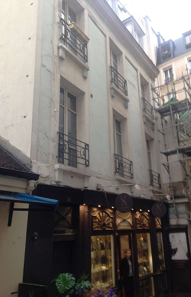 The historic Cour du Commerce Saint-Andre in the 6th arrondissement of Paris, France. 