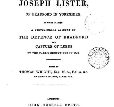 The autobiography of Joseph Lister