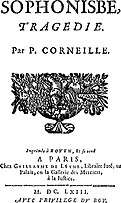 Sophonisbe, 1663 edition
