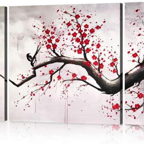 Chinese Style Cherry Blossom Wall Art