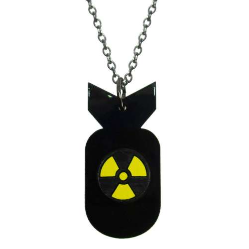 Radioactive Bomb Pendant Necklace
