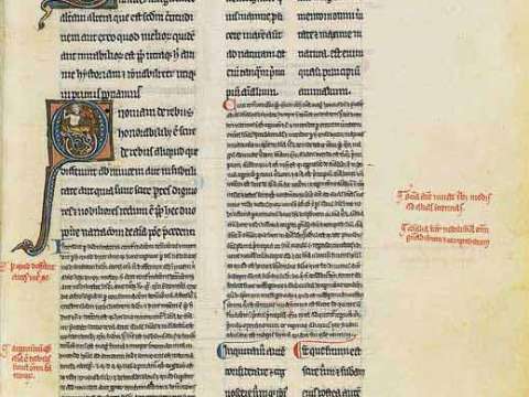 The Long Commentary on Aristotle's On the Soul, French Manuscript, third quarter of the 13th century