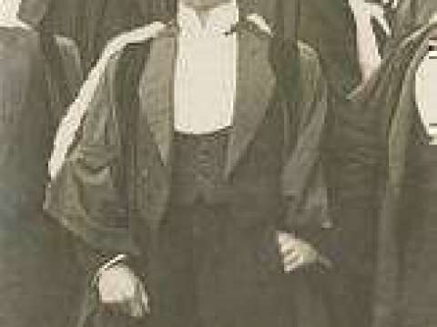 On graduating from Cambridge University, 1912