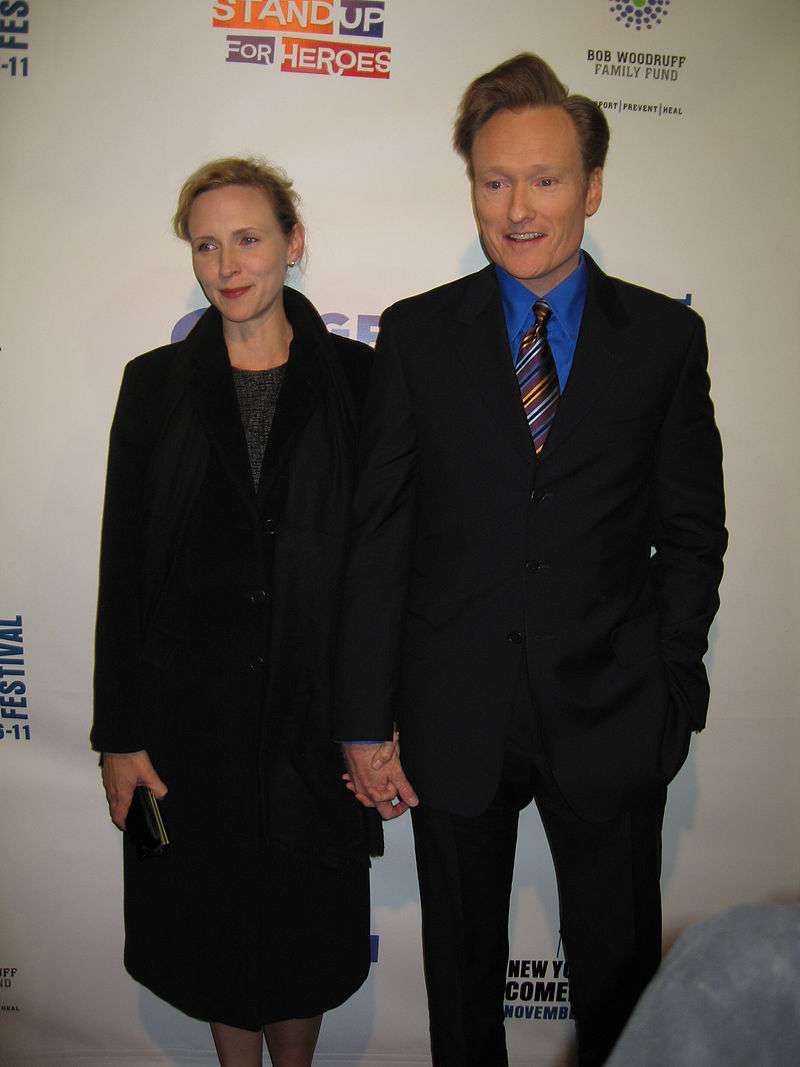 O'Brien with his wife Liza in 2007