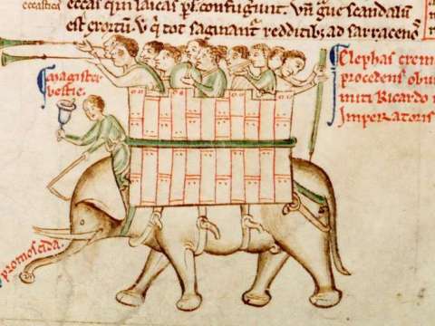 The Cremona elephant as depicted in the Chronica maiora, Part II