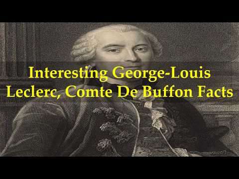 Interesting George Louis Leclerc, Comte De Buffon Facts