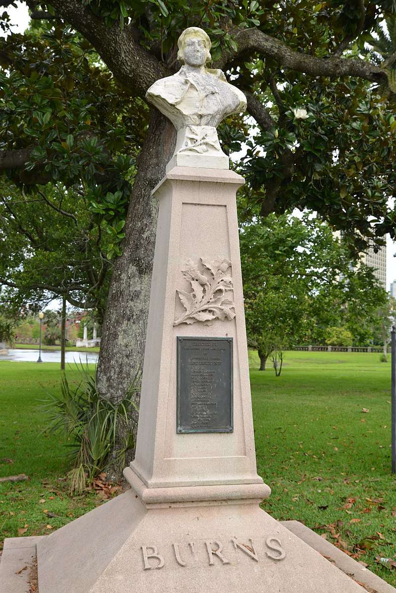 Statue in Confederate Park, by the Robert Burns Association of Jacksonville, Florida