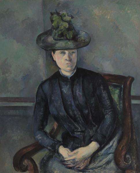 Femme au Chapeau Vert (Woman in a Green Hat, Madame Cézanne) 1894–1895