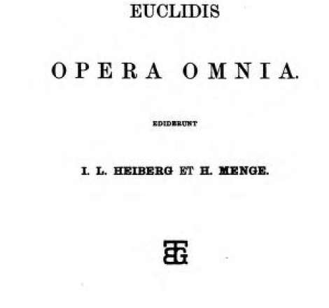 Euclidis Opera omnia