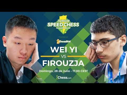 Match de ajedrez Wei Yi vs Firouzja | Junior Speed Chess Championship