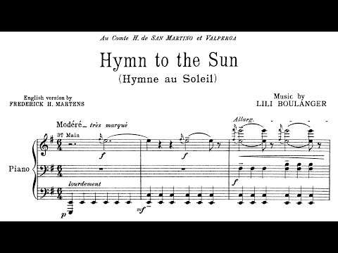 Lili Boulanger - Hymne au Soleil (1912)