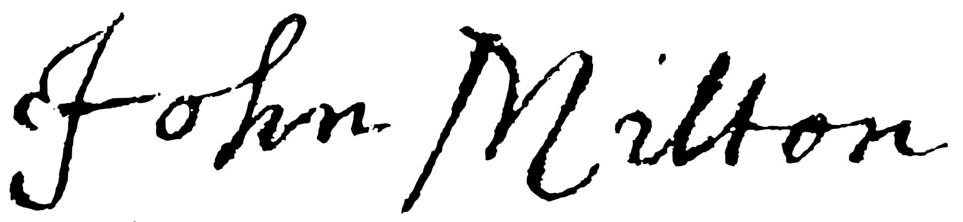 John Milton Signature