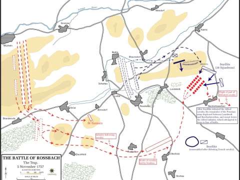 Battle of Rossbach, a tactical victory for Frederick
