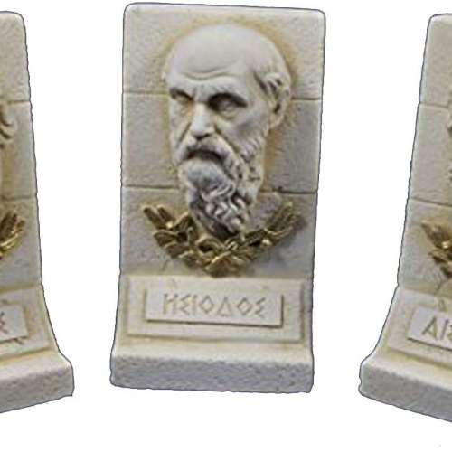 Estia Creations Homer Hesiod Aeschylus Sculpture Set Ancient Greek Poets