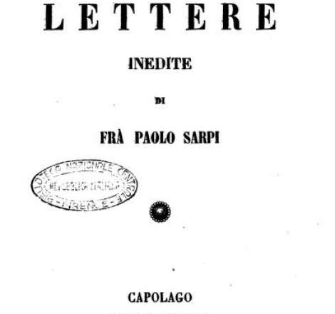 Scelte lettere inedite di frà Paolo Sarpi
