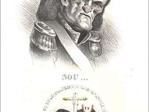 Caricature of the Duke of Dalmatia by Honoré Daumier, 1832
