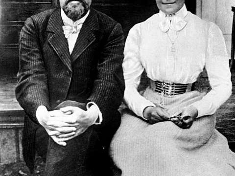 Chekhov and Olga, 1901, on their honeymoon