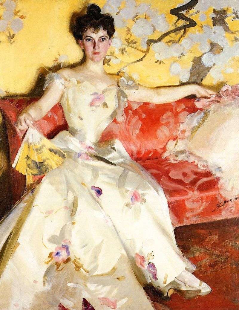  Portrait of Elizabeth Sherman Cameron (1900) by Anders Zorn