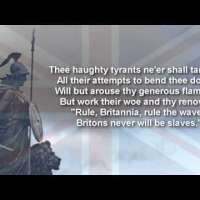 Rule Britannia by James Thomson with text