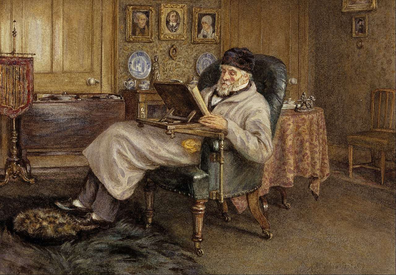 Helen Allingham's 1879 painting of Carlyle