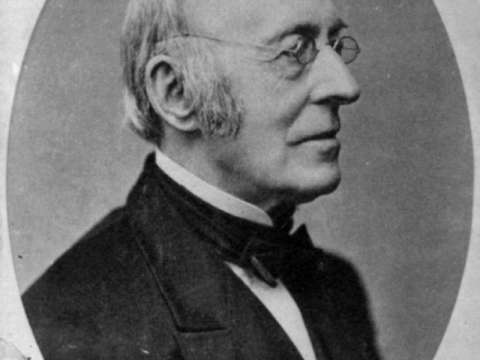 William Lloyd Garrison, abolitionist and one of Douglass' first friends in the North