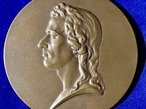 Medal by Stefan Schwartz [de] to his 100th Death Anniversary, after a sculpture of 1794 by Dannecker, Vienna 1905, obverse