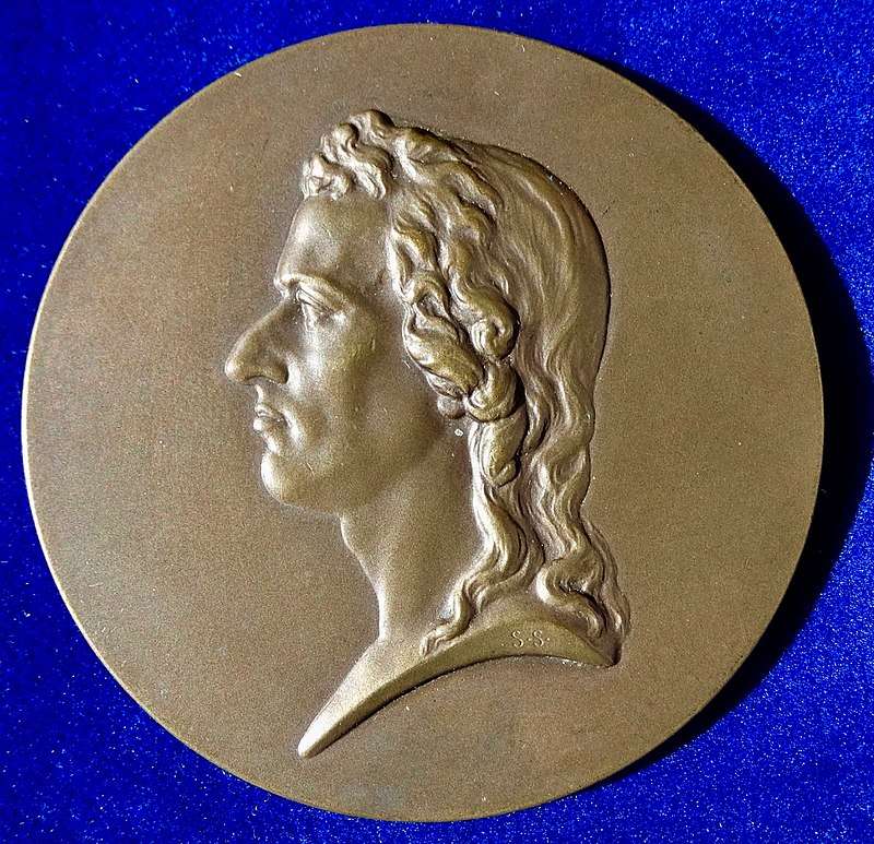 Medal by Stefan Schwartz [de] to his 100th Death Anniversary, after a sculpture of 1794 by Dannecker, Vienna 1905, obverse