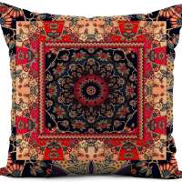 Russian Patchwork Pillow Cover