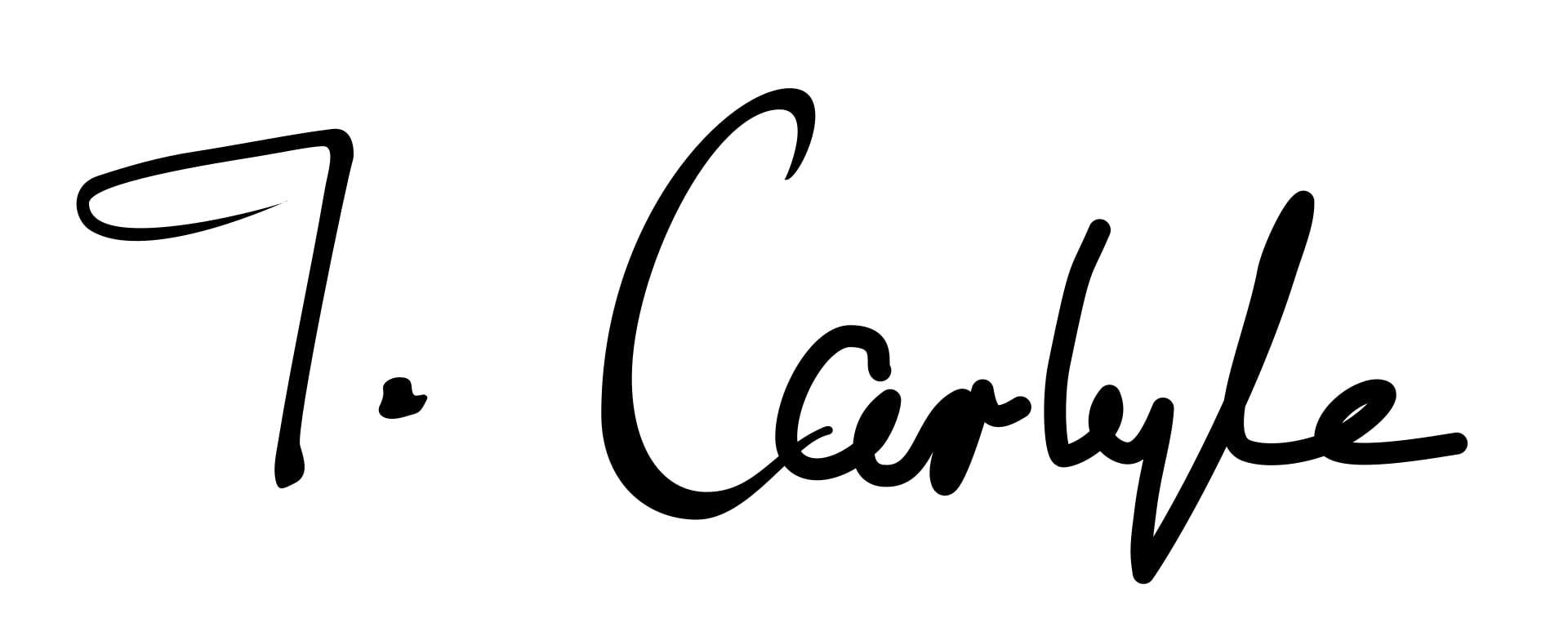 Thomas Carlyle Signature