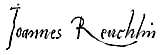 Johann Reuchlin Signature