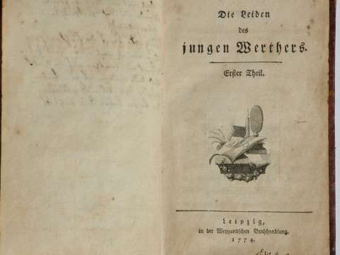 First edition of The Sorrows of Young Werther