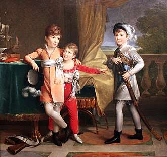 Ney's three eldest sons, painted by Marie-Éléonore Godefroid in 1810