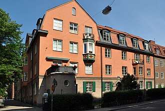 Meitner lived at this address for most of her years while in Sweden.