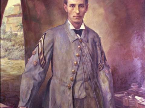 Ramón y Cajal as a young captain in the Ten Years' War in Cuba, 1874.