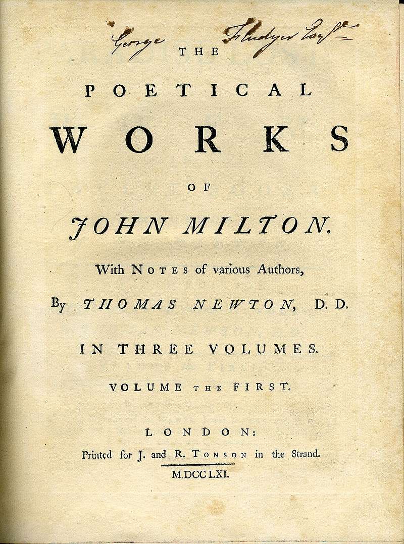 Title page of a 1752–1761 edition of 